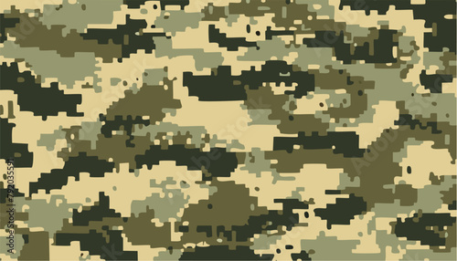 Ukrainian digital camo pattern, Ukraine Military Uniform print as background