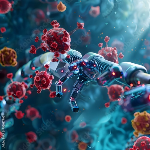Robotic Antibody Warfare