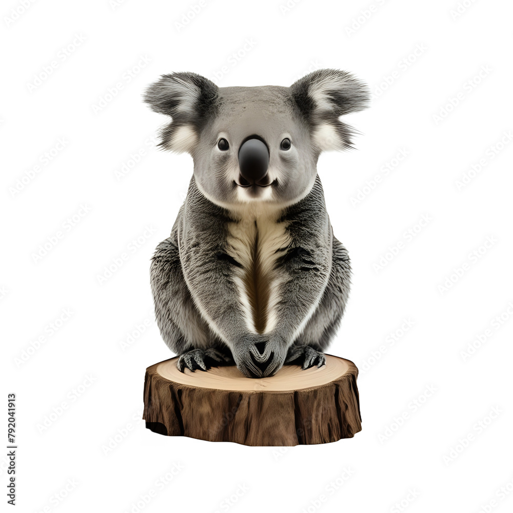 Cute koala isolated on white، cut out Cute koala isolated on white، cut out