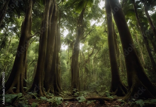 Henri Tree trunks buttressed tallest View nutrients canopy National tropical carry Pittier interior jungle Venezuela roots floor Forest tree forest photo