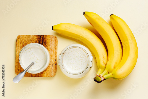 Banana yogurt.