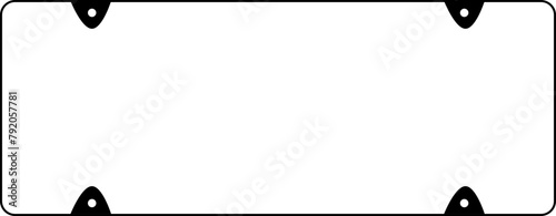 Blank License Plate

