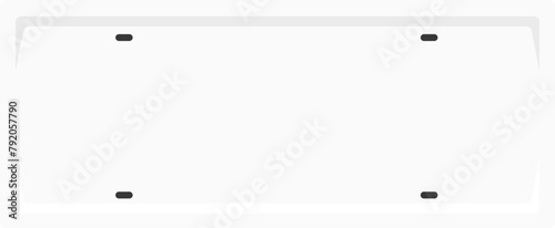 Blank License Plate

