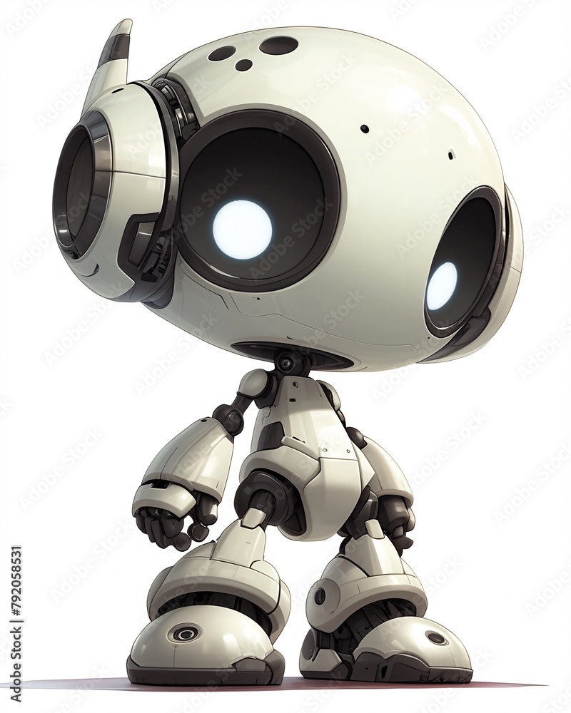 Cute robot with big eyes Cute robot with big eyes