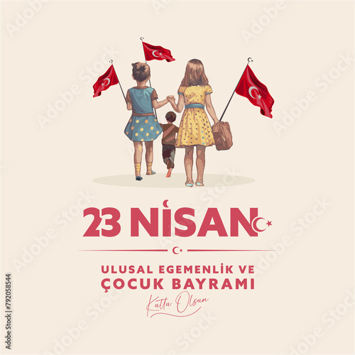 April 23 national sovereignty and children's day in Turkey.