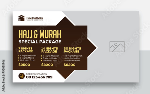  Hajj and Umrah youtube thumbnail and web banner template design
