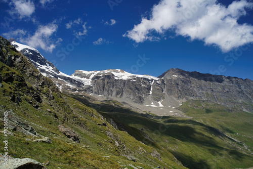 Trail to Arolla in the Pennine Alps, Switzerland.