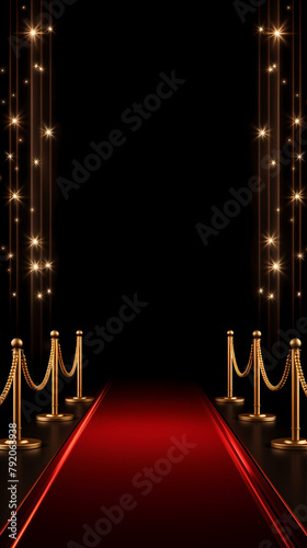 Award ceremony background, abstract shiny luxury golden light wave design element