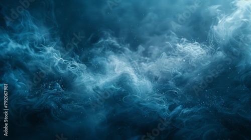 Defocused Blurred Motion Abstract Background in Dark Blue...