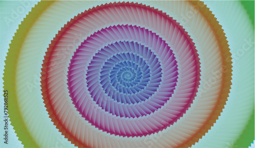 Spiral, vortex background with gradient colors. Dimension 16:9. Vector illustration.