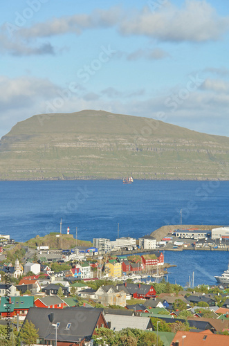 Tórshavn -   the capital and largest city of the Faroe Islands photo