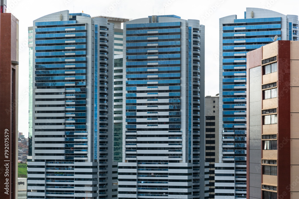 View of residential and financial buildings in the Stiep neighborhood in the city of Salvador, Bahia. View of residential and financial buildings in the Stiep neighborhood in the city of Salvador, Bahia.