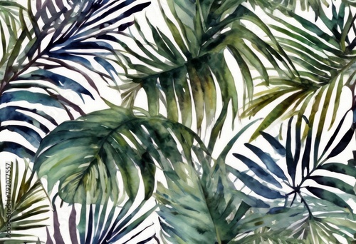 'products palm theme leaves will bring jungle seamless your large Watercolor good resolution pattern Havana Night Background Abstract Flower Summer Nature Tree Illustration Spring Leaf' © akkash jpg