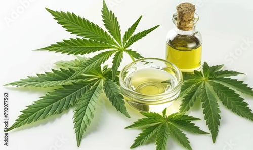 Green leaves of medicinal c...