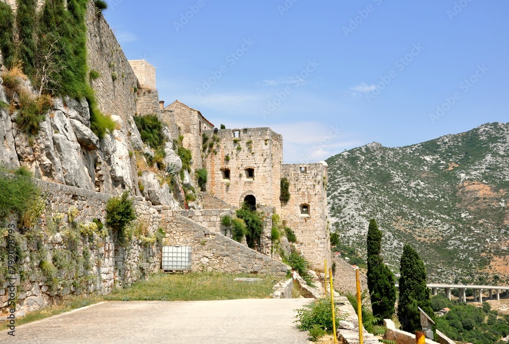 Ruins of Klis frotress in Croatia.