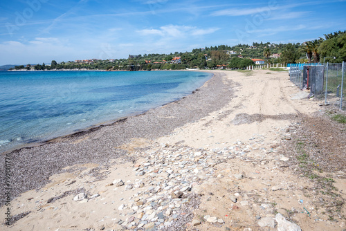 Sithonia coastline near Kastri Beach, Chalkidiki, Greece photo