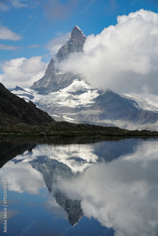Matterhorn - mountain in the Pennine Alps. Matterhorn - mountain in the Pennine Alps.