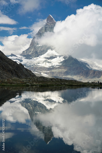 Matterhorn - mountain in the Pennine Alps.