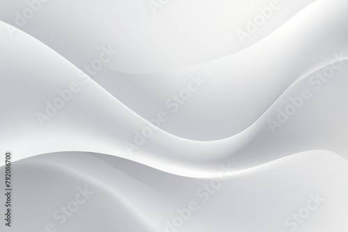 Modern white and gray background with smooth wave patterns for versatile presentations and text templates