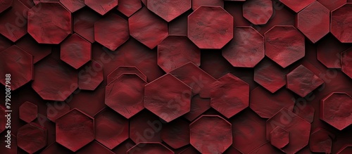 Maroon hexagon texture 🔶 Rich and captivating, adding depth to design.