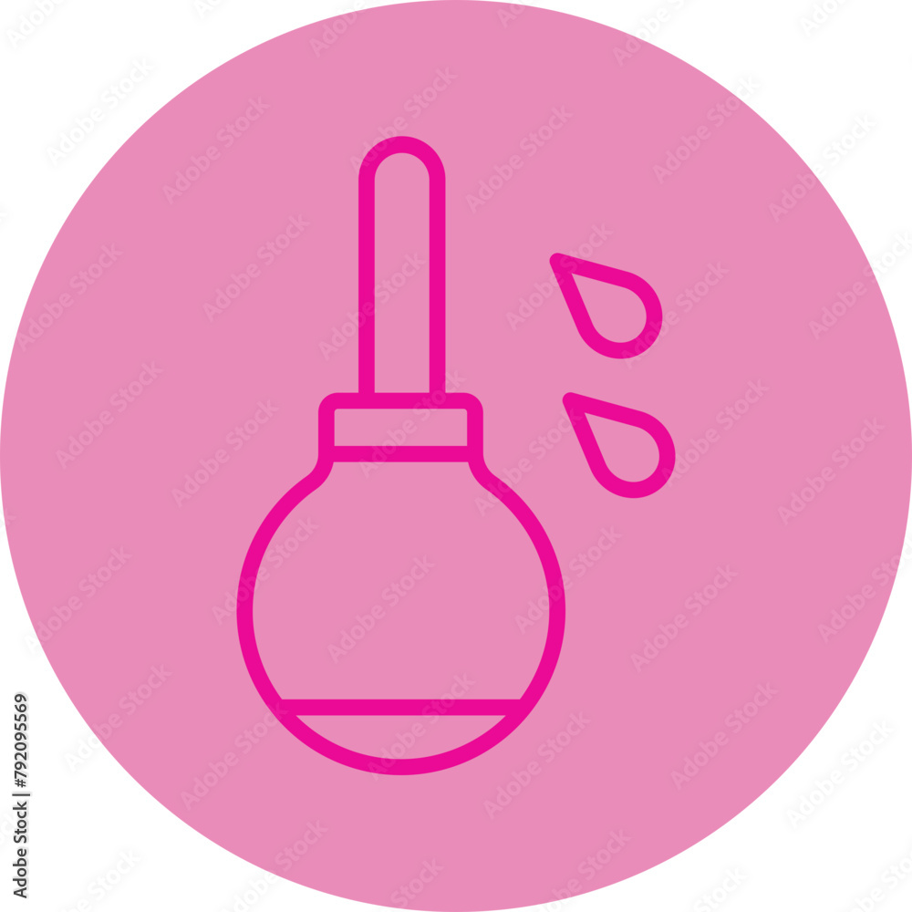 Enema Pink Line Circle Icon Enema Pink Line Circle Icon