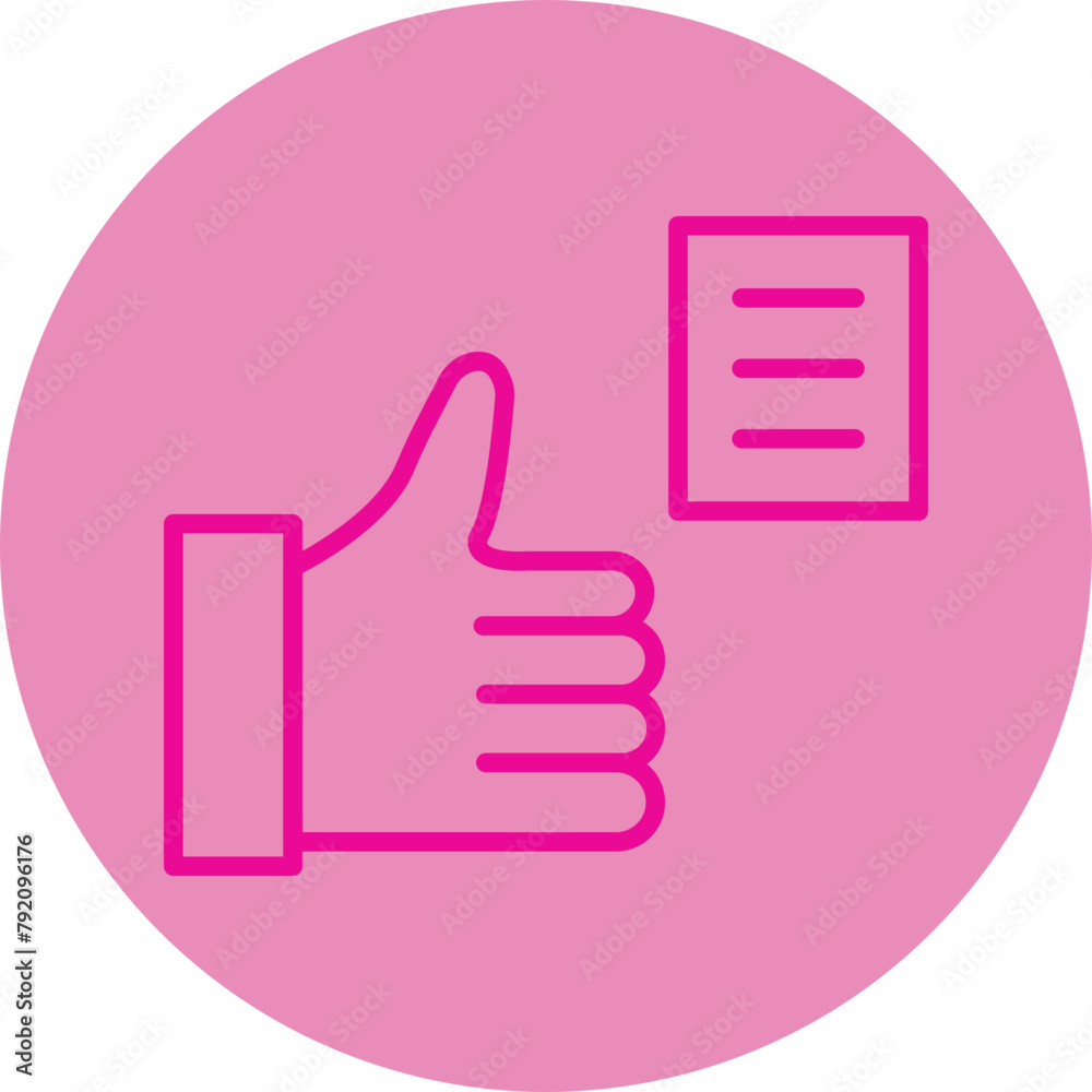 Feedback Pink Line Circle Icon Feedback Pink Line Circle Icon