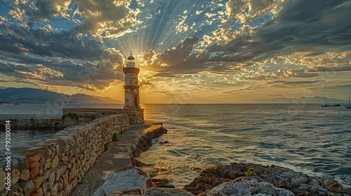 Old Venetian Lighthouse at Rethymno.

 photo