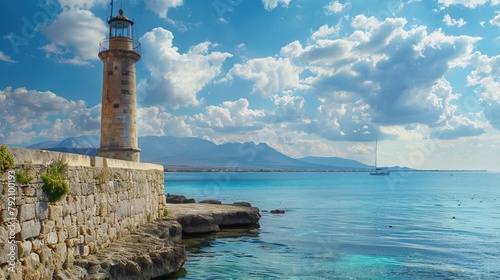 Old Venetian Lighthouse at Rethymno.

 photo