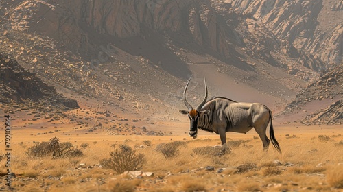 Oryx in Nambian surreal desert.

 photo