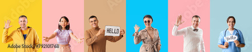 Collection of friendly peop...