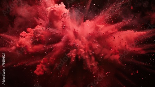 Red Powder Explosion.

