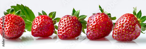 strawberries. strawberry isolated on white background,fresh fruit ,High resolution image