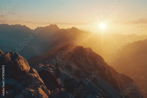 Panoramic view of a mountainside, mountainside view, natural mountain view background, mountain background © MH