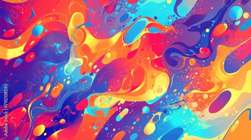 Dive into this vibrant abstract color pattern serving as a mesmerizing background texture