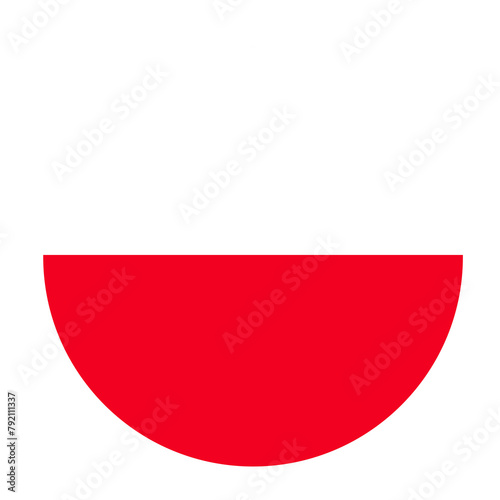 Poland flag button