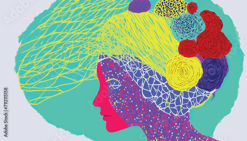 Nurturing Mental Health: Illustrations Addressing Mental Health Issues and Coping Mechanisms