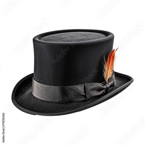 Top Hat Isolated on Transparent Background