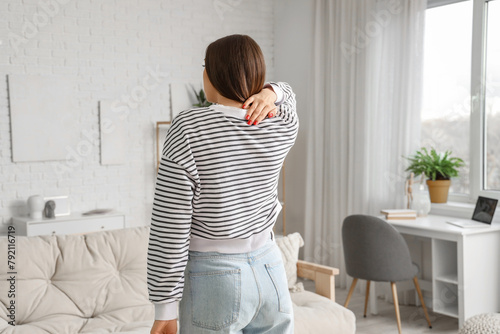 Young woman suffering from ...