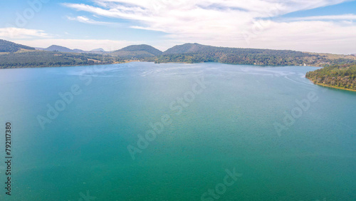 aerial dron view, lake nature landscape