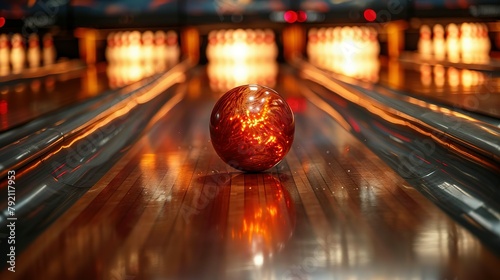 Flaming Pinpoint Precision: The Ultimate Bowling Strike