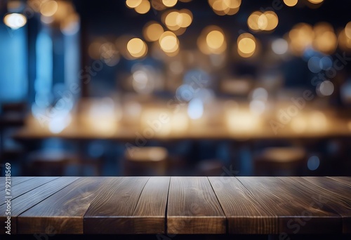 for table front your splay blurred restaurant can abstract dark used wooden productsMock background Empty montage bokeh