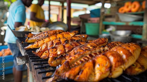 Fried fish bought from a roadside vendor in Scott's Cove, southwest Jamaica.