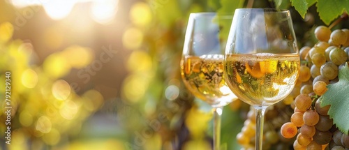 Two Glasses of Wine on Table