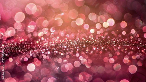 Close Up of Pink Glitter Background