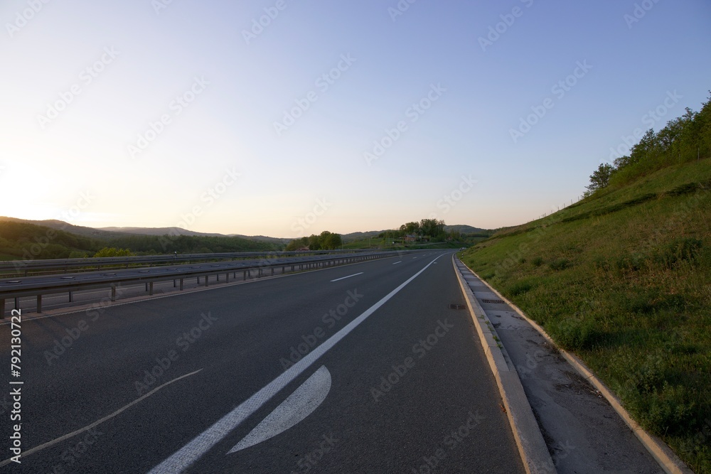 Fototapeta premium highway in the mountains