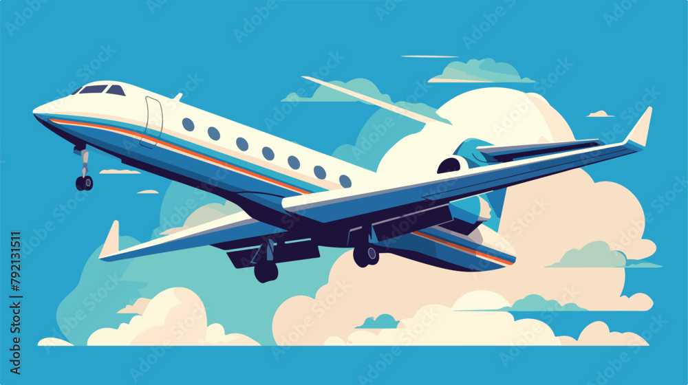 Plane icon vector illustration. Flat design style 2