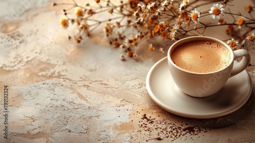 A Cup of Coffee on a Table