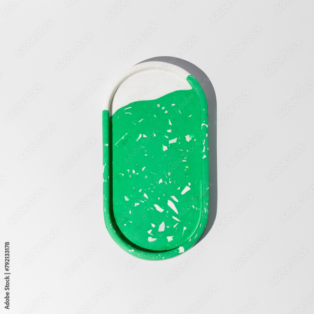 Podium for cosmetic product presentation. Abstract minimal geometrical form on white background. Podium for cosmetic product presentation. Abstract minimal geometrical form on white background.