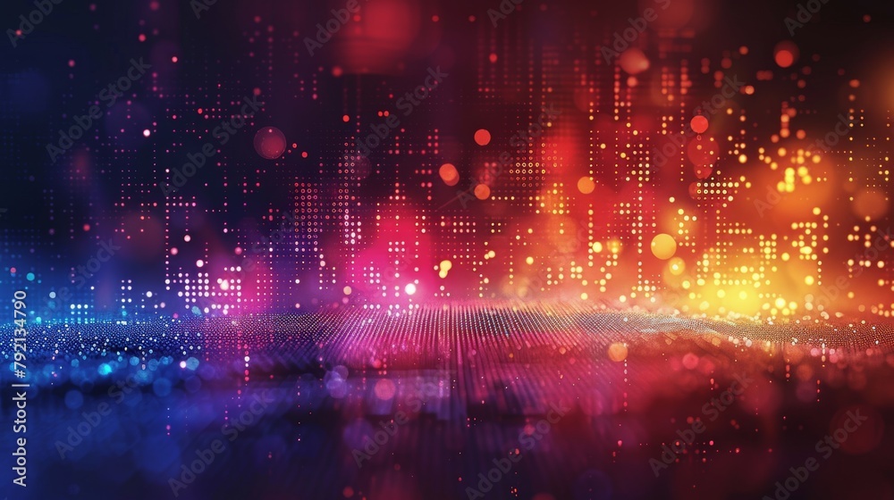 Abstract Background With Bright Lights and Blurs Abstract Background With Bright Lights and Blurs