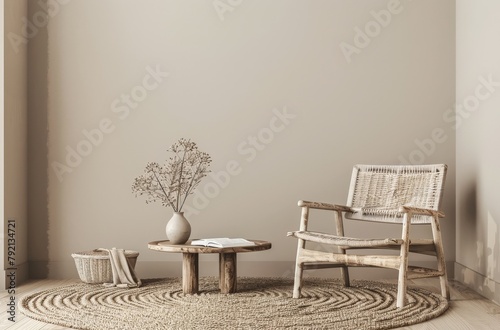 Living Room Featuring Chair and Round Rug